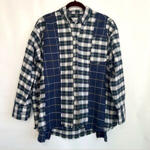 Urban Outfitters BDG Blue and White OVERSIZED Button Down Shirt
